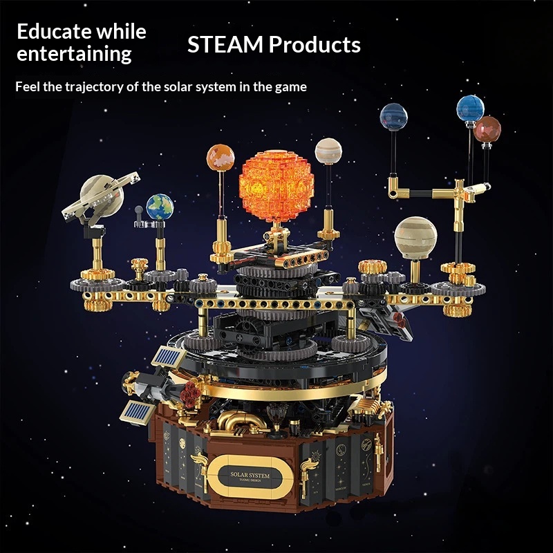 Solar System Orrery - Système solaire électrique Tuomu T2004, blocs