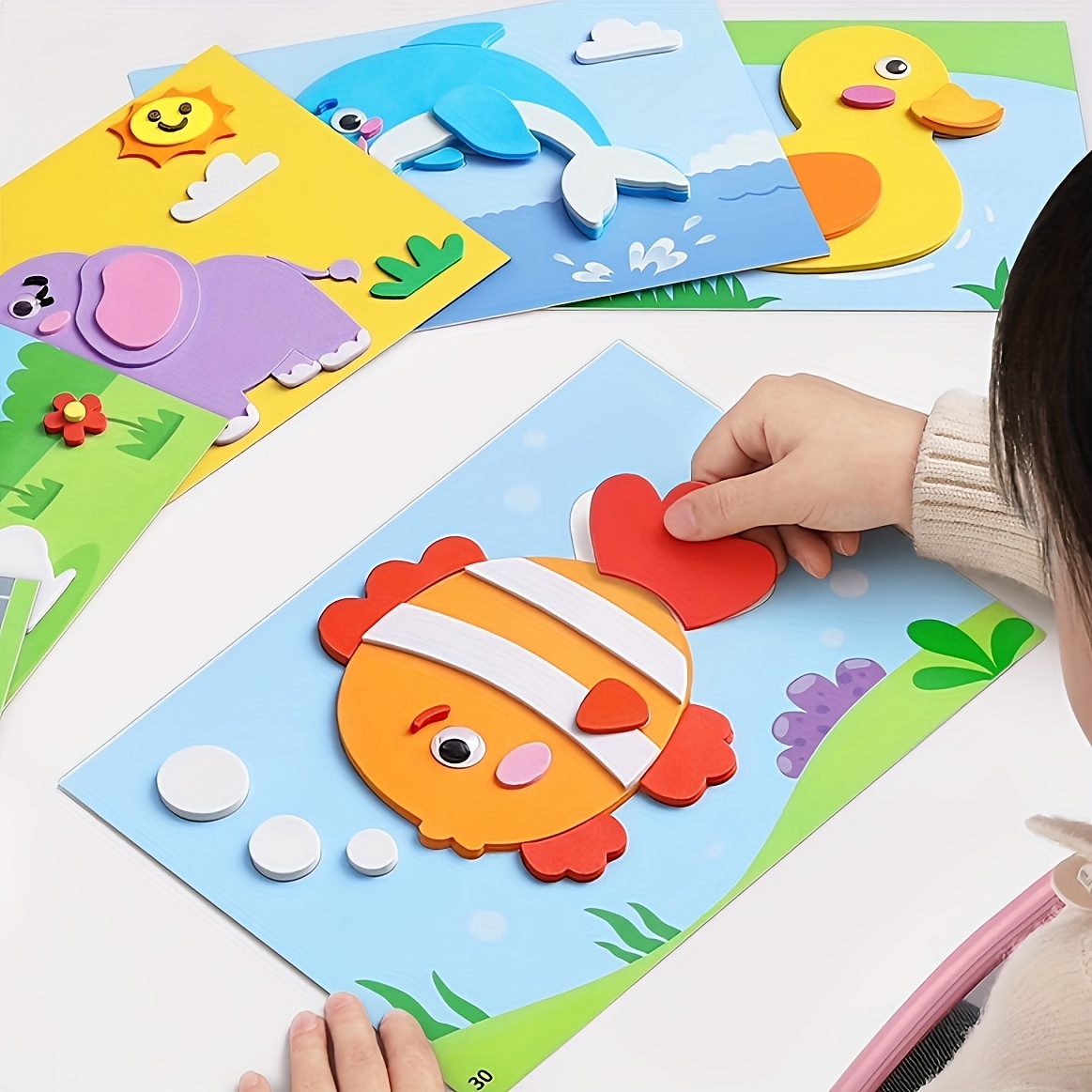 Science Project - Autocollants 3D pour enfants, jetables, autocollants