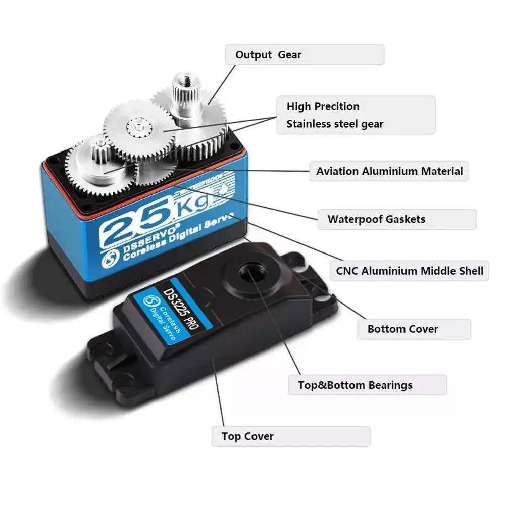 DS3225 Pro 25kg sans noyau num - Robot Arm Motor avis et prix
